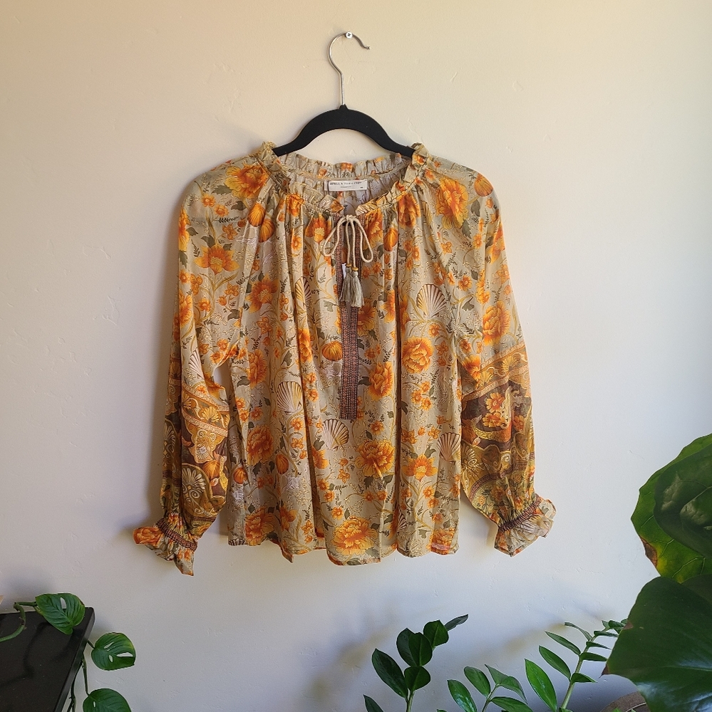 NWT Seashell Blouse in Sand - Picture 5 of 12